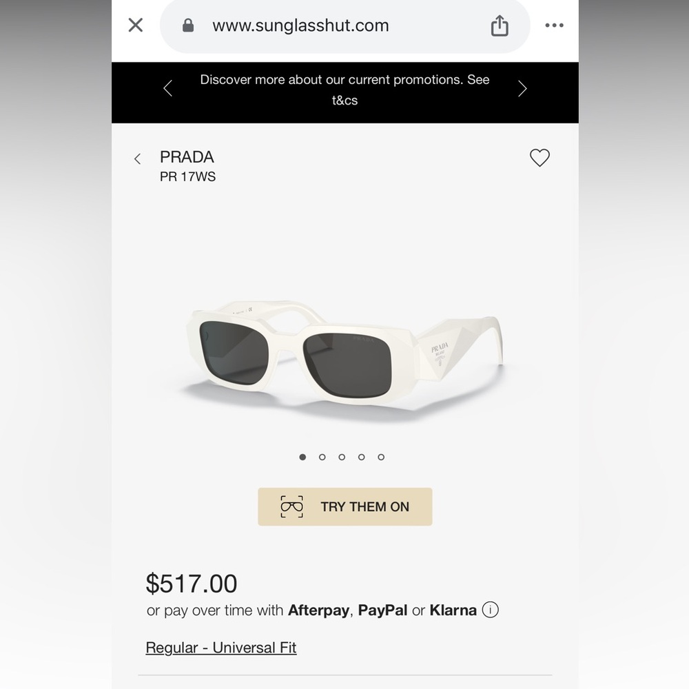 BRAND NEW AUTHENTIC PRADA SUNGLASSES - Picture 3 of 10